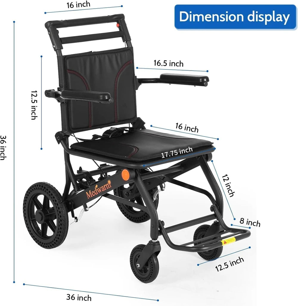 Medwarm Portable Transport Wheelchair