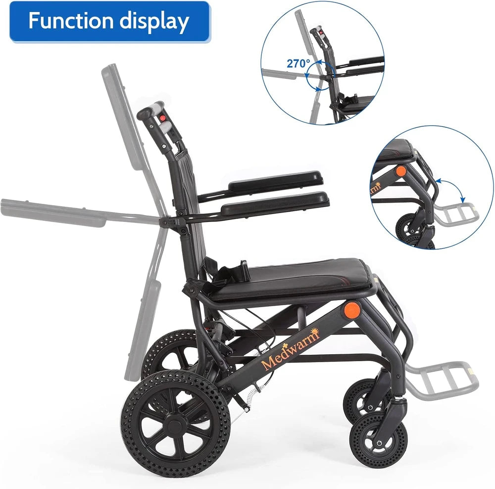 Medwarm Portable Transport Wheelchair